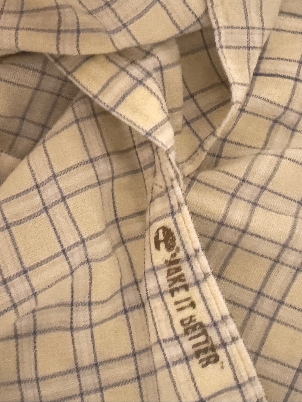 Timberland Yellow and Blue Plaid Short-Sleeve Button-Down Shirt - Picture 8 of 10